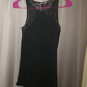Beautiful black tank with lace